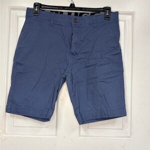 Plugg Men's Navy Flat Front Shorts
